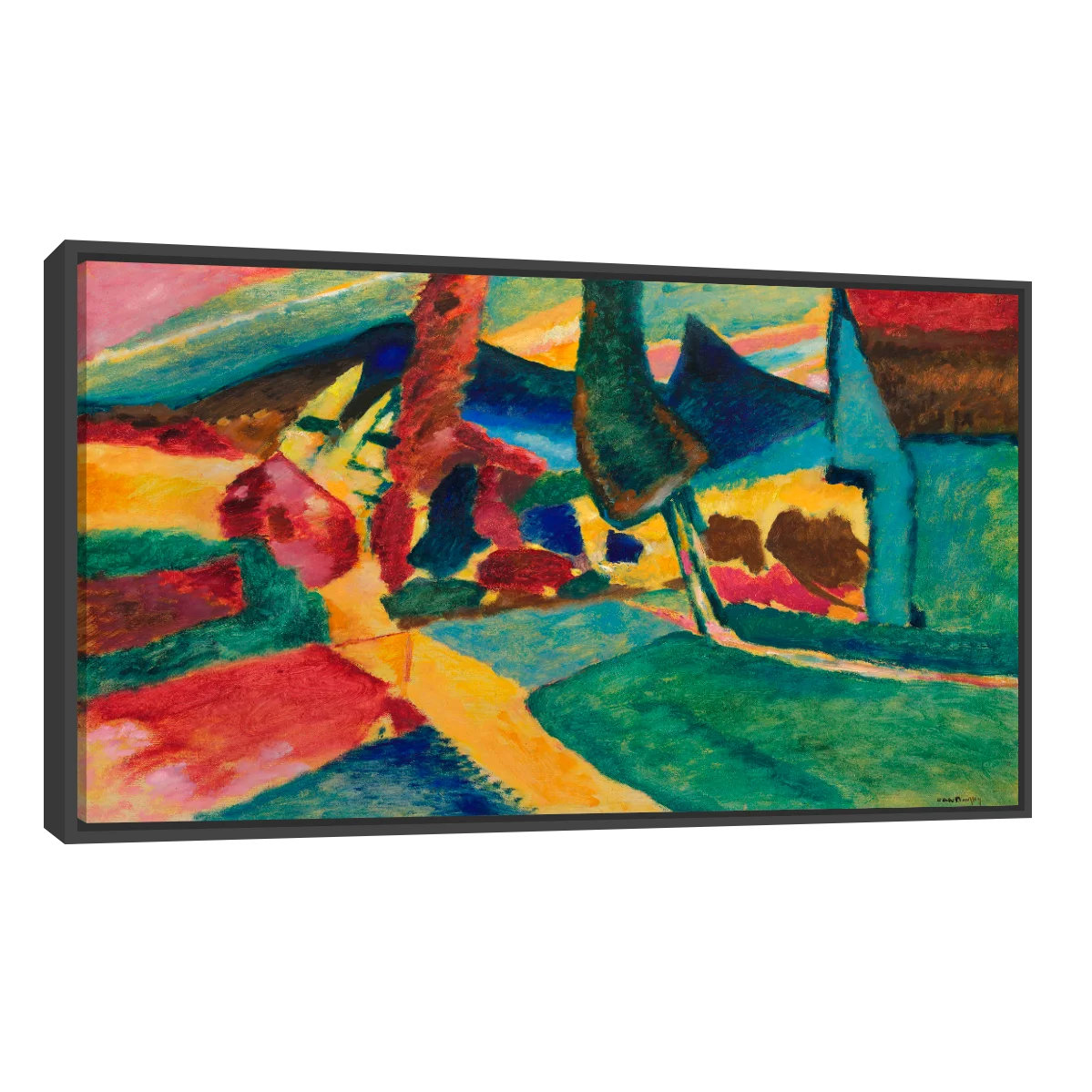 Paisaje Con Alamos Por Vasily Kadinsky