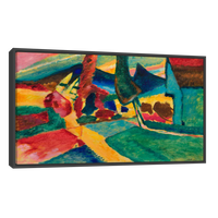 Paisaje Con Alamos Por Vasily Kadinsky