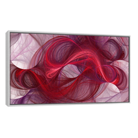 Olas Rojas Minimalistas