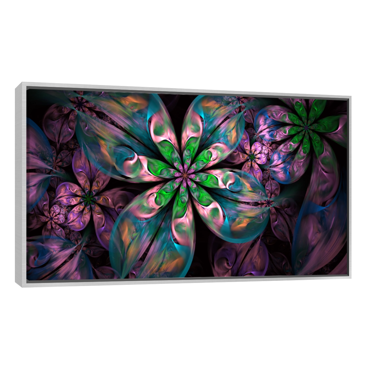 Flores Fractal Color Verde