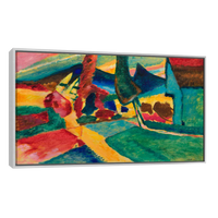 Paisaje Con Alamos Por Vasily Kadinsky