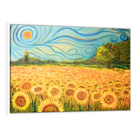 Cuadro Canvas Arte Campo De Girasoles Por Vincent Van Gogh