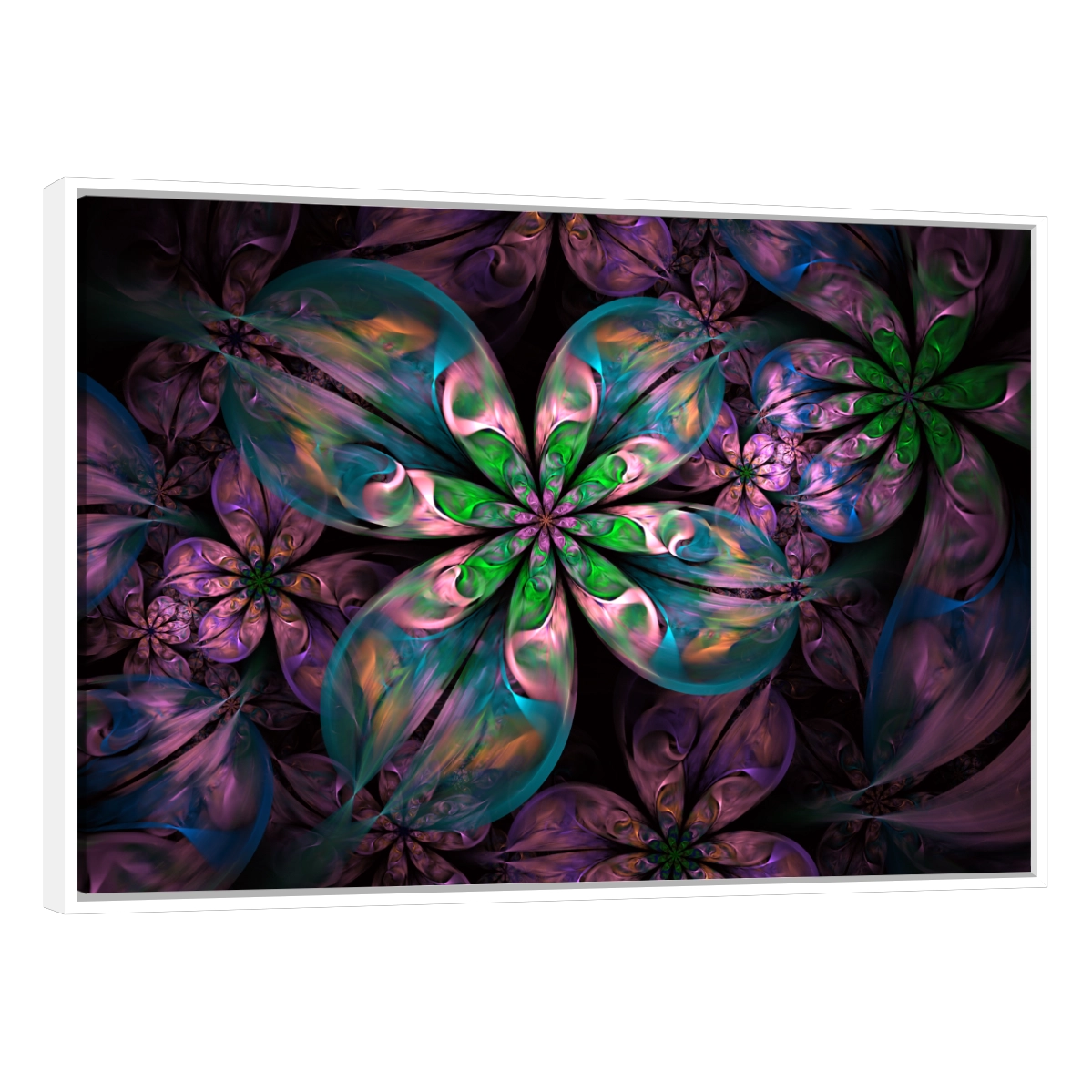 Flores Fractal Color Verde