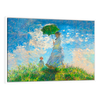 Mujer Con Sombrilla Y Su Hijo Por Claude Monet
