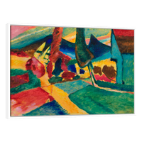Paisaje Con Alamos Por Vasily Kadinsky