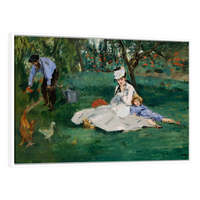 Familia Monet En Su Jardin Por Eduard Manet