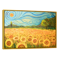 Cuadro Canvas Arte Campo De Girasoles Por Vincent Van Gogh