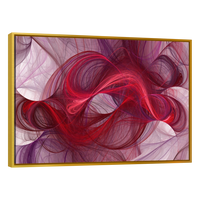 Olas Rojas Minimalistas