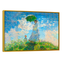 Mujer Con Sombrilla Y Su Hijo Por Claude Monet