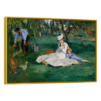 Familia Monet En Su Jardin Por Eduard Manet