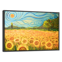 Cuadro Canvas Arte Campo De Girasoles Por Vincent Van Gogh