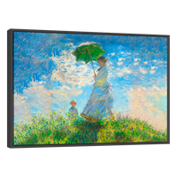 Mujer Con Sombrilla Y Su Hijo Por Claude Monet