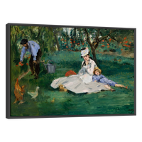 Familia Monet En Su Jardin Por Eduard Manet