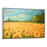 Cuadro Canvas Arte Campo De Girasoles Por Vincent Van Gogh