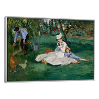 Familia Monet En Su Jardin Por Eduard Manet