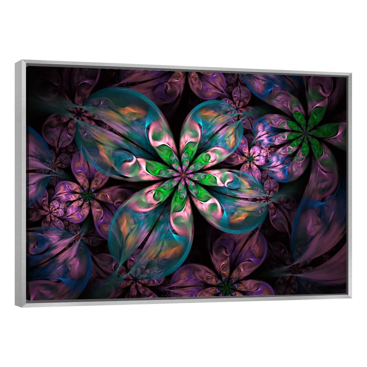Flores Fractal Color Verde