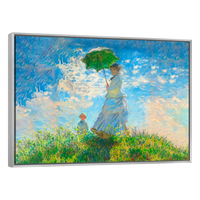 Mujer Con Sombrilla Y Su Hijo Por Claude Monet