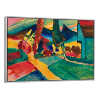 Paisaje Con Alamos Por Vasily Kadinsky